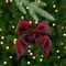 Northlight Plush Plaid Bow Christmas Ornaments - 7.5" - Set of 4